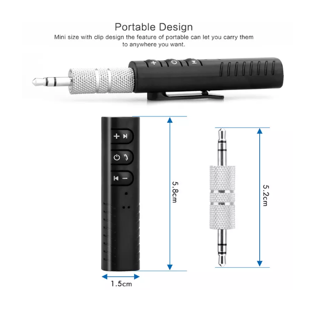 Thiết bị chuyển đổi tai nghe thường thành tai nghe Bluetooth V4.1 tặng kèm Jack 3.5 PF91 13