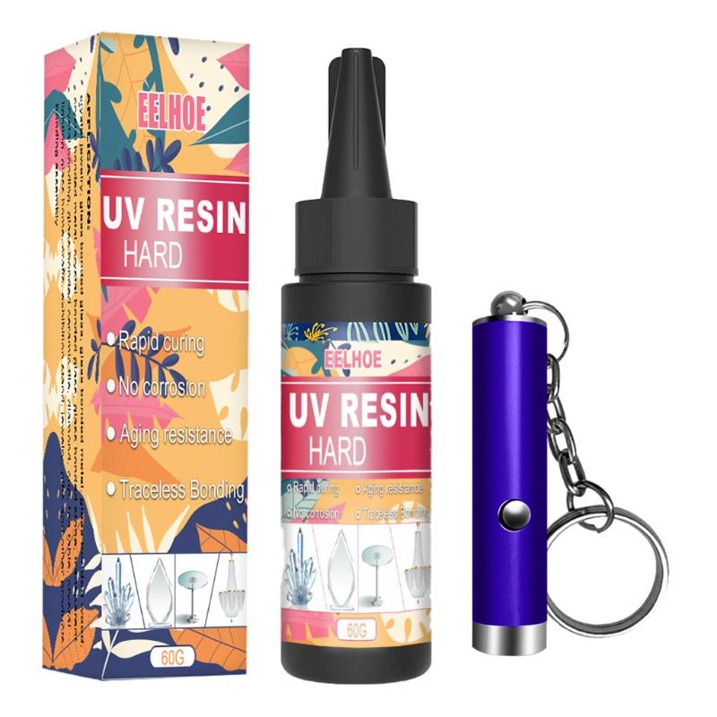 Bộ Keo UV Resin Trong Suốt Dùng Làm Đồ Trang Sức DIY