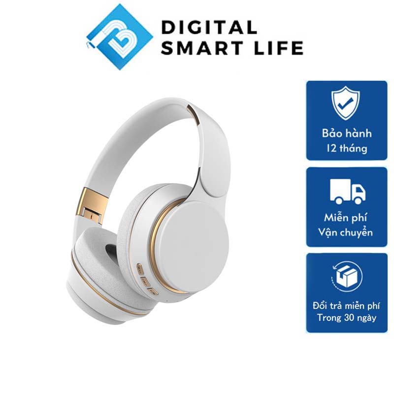 Tai Nghe Bluetooth Chụp Tai Smart Headphone T7 Tai Nghe Chụp Tai Có Mic Chơi Game Lắp Được Thẻ Nhớ Tương Thích Với Máy Tính Điện Thoại Có Thẻ Nhớ Pin Trâu Âm Bass Cực Chất