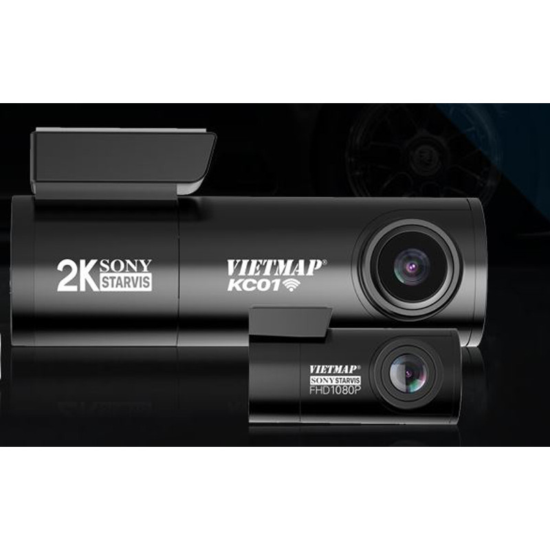 Camera Hành Trình Vietmap KC01- Hàng Chính Hãng- TẶNG KÈM: Thẻ nhớ 32Gb  + Giá đỡ nam châm điện thoại cao cấp