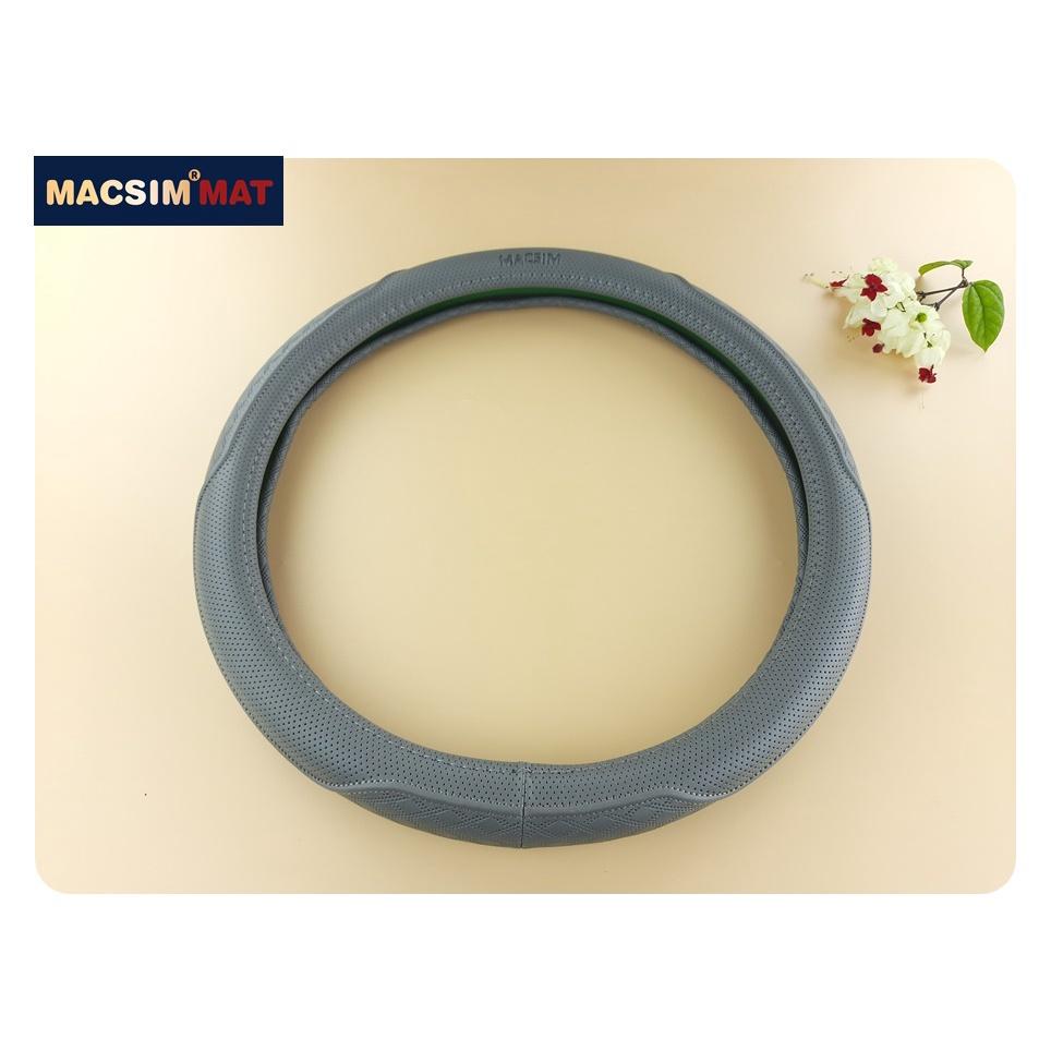 Bọc vô lăng cao cấp Macsim mã L612 mới chất liệu da thật - Khâu tay 100% size M phù hợp các loại xe