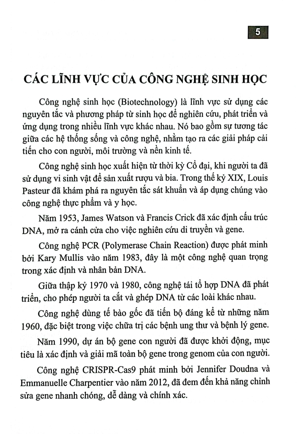 Ứng Dụng Của Công Nghệ Sinh Học - HNB