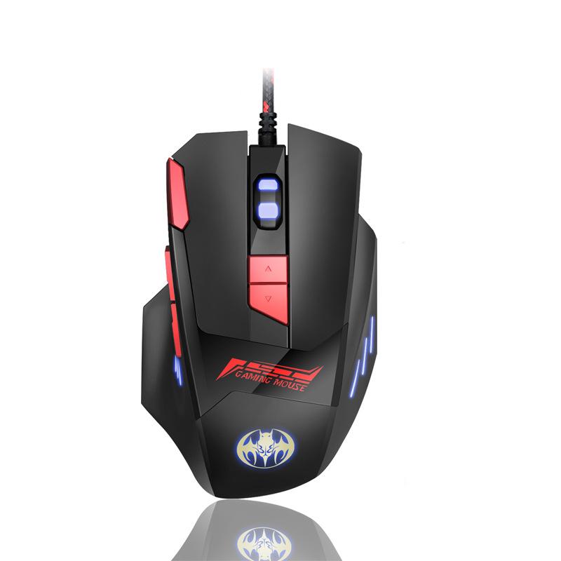 Lập Trình Macro 8D USB Có Dây 6800 DPI Chuột RGB Đèn LED Hậu 8 Phím Pubg Chuột Chơi Game Game Thủ Chuột Dành Cho máy Tính Laptop Máy Tính