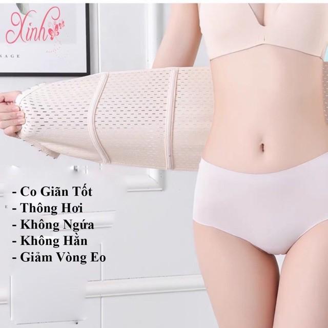 Đai nịt bụng thông hơi chống cuộn hỗ trợ tan mỡ nhanh chóng tiện lợi