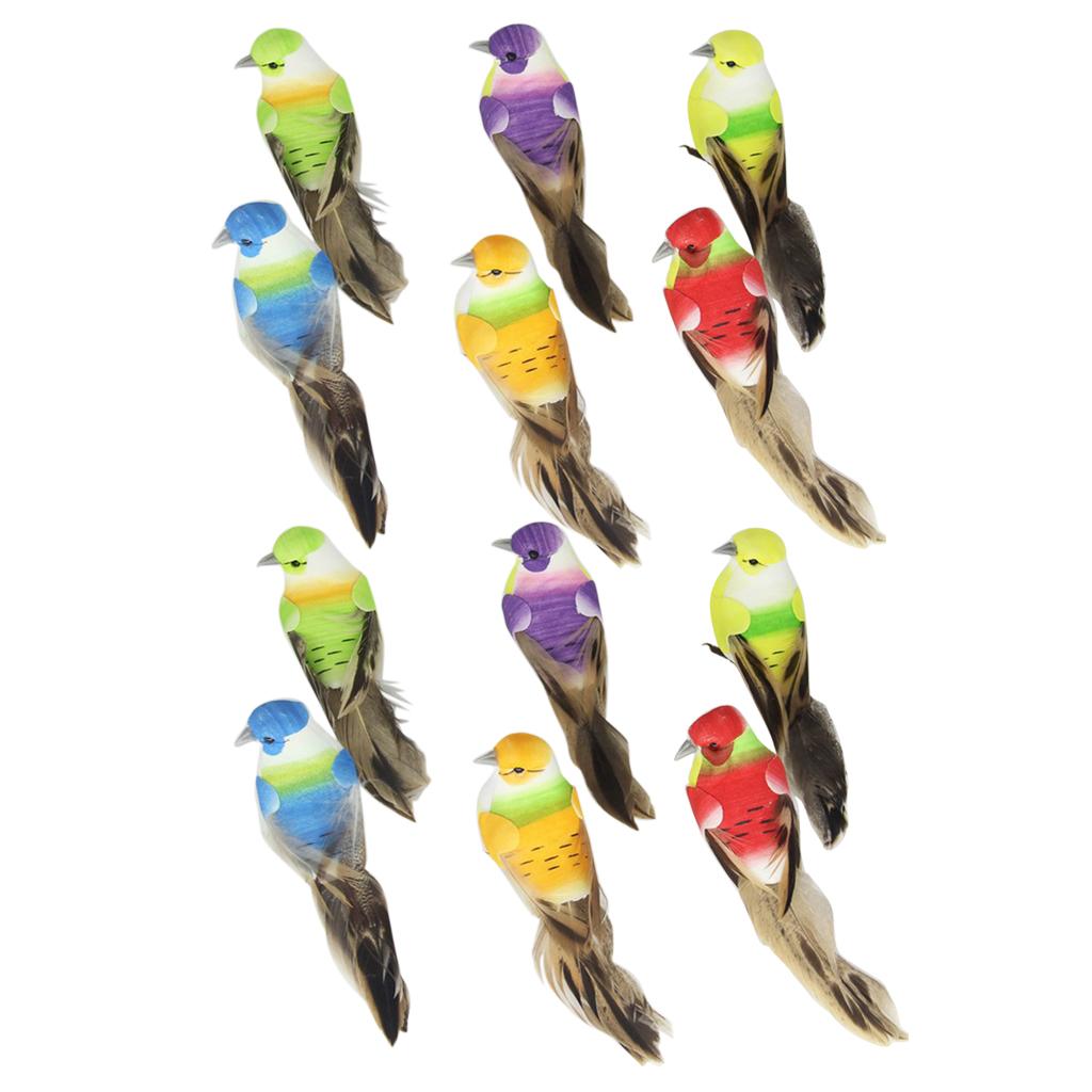 12 Nhân Tạo Bọt Lông Chim Hàng Thủ Công Nhà Trang Trí Sân Vườn Với Móng Vuốt