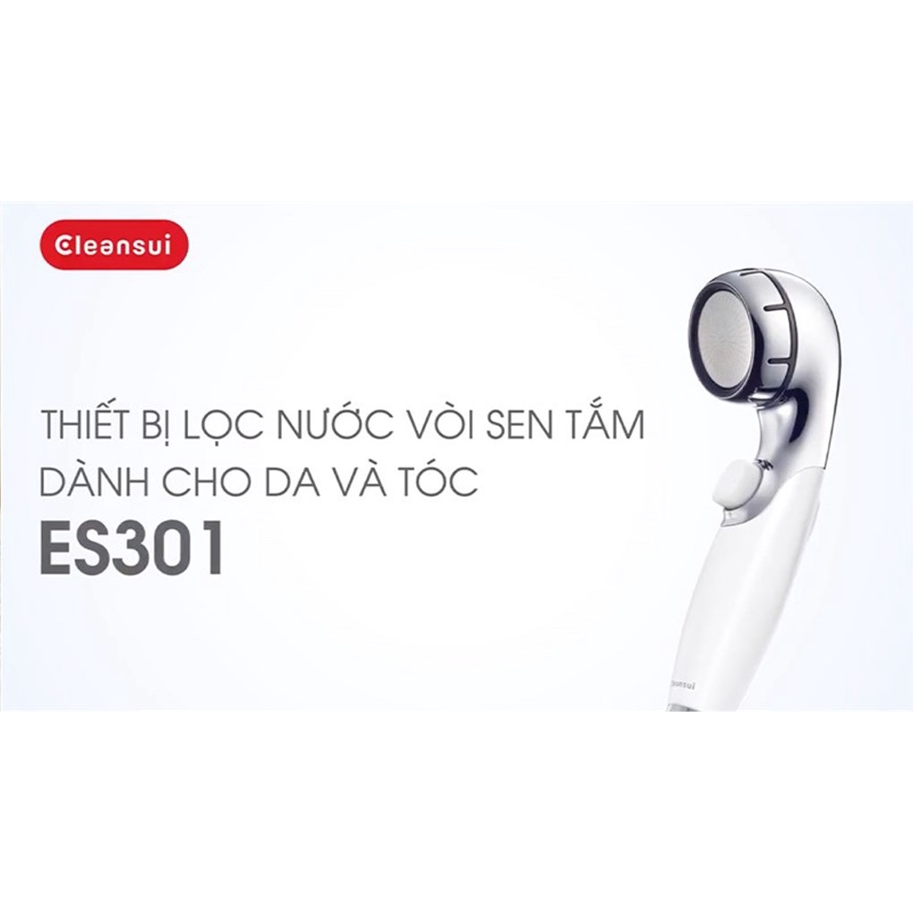 Thiết bị lọc nước vòi sen tắm Mitsubishi Cleansui ES301-WT - Khử clo - Sản xuất tại Nhật Bản - Hàng chính hãng