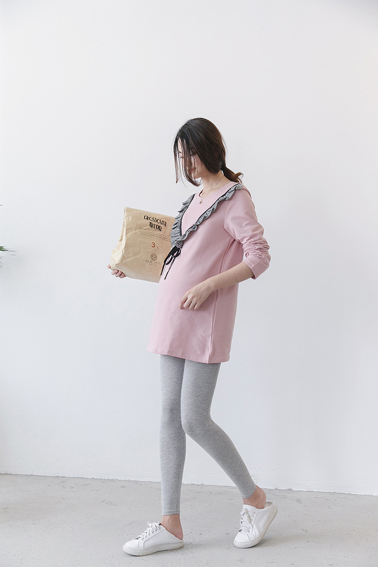 Áo bầu thu đông dáng dài thun cotton AB1197