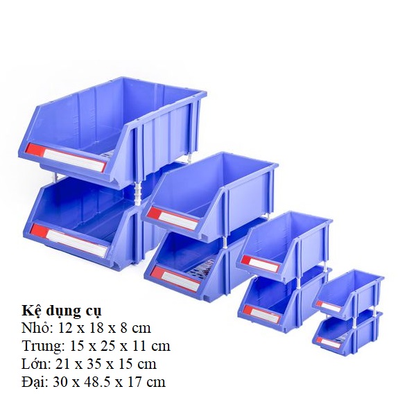 Combo 10 Cặp Kệ Dụng Cụ Nhỏ Duy Tân (12 x 18 x 8 cm) - Ke nhua dung oc vit, hang hoa, da nang, giup sap xep gon gang do dac