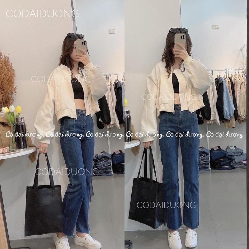 Áo khoác bomber croptop trơn nữ kiểu khoác lửng phong cách duyên dáng TPP70