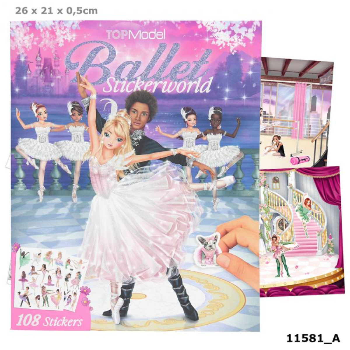 Đồ chơi BST thiết kế thời trang Ballet kèm sticker TOPMODEL TM0411581