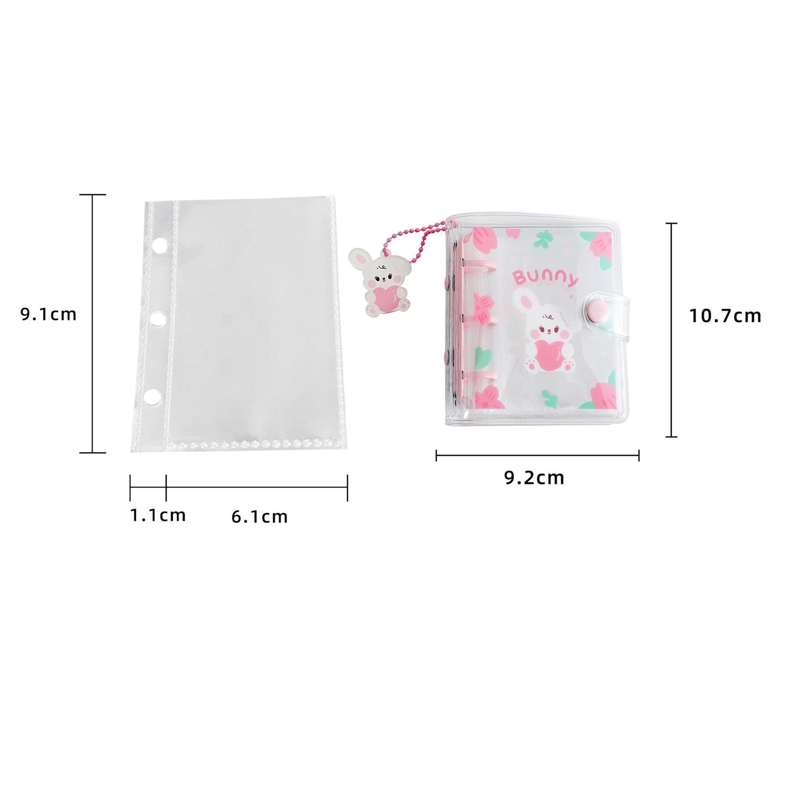 Mini Photo Album, Photo Card Holder with Pendant 10 Pockets