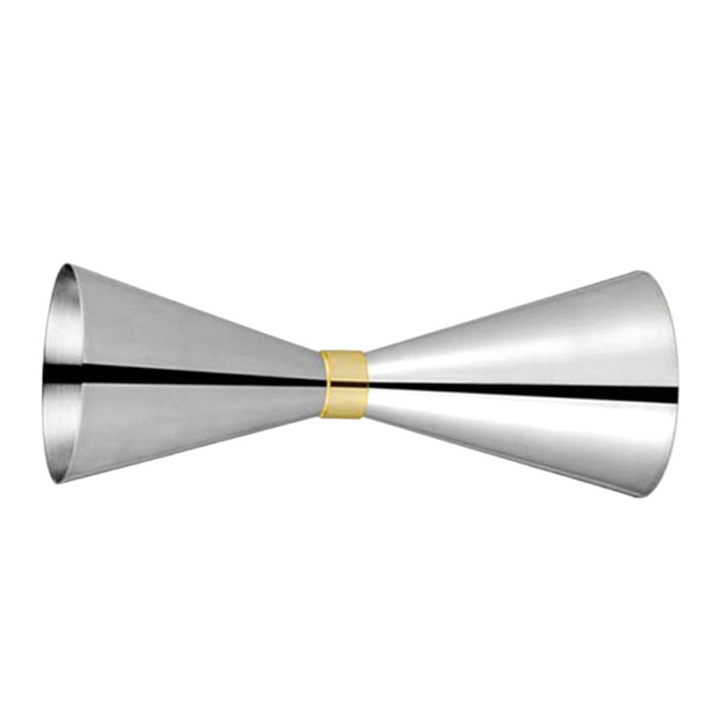 2 Pcs Double Cocktail Jigger Stainless Steel Bar Jigger Measure Cup 45&60ml