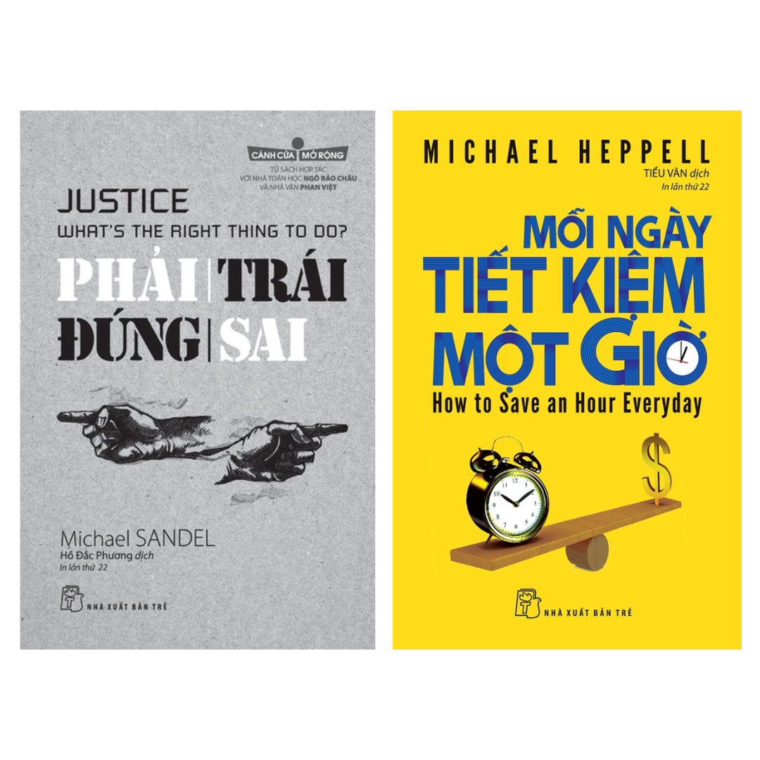 Combo Sách Kỹ Năng Sống Làm Thay Đổi Con Người Bạn: Phải Trái Đúng Sai (Tái Bản) + Mỗi Ngày Tiết Kiệm Một Giờ (Tái Bản Lần Thứ 11) / Tặng Kèm Bookmark Thiết Kế Happy Life