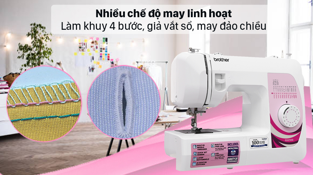 Máy May Brother GS-2500 - Hàng chính hãng