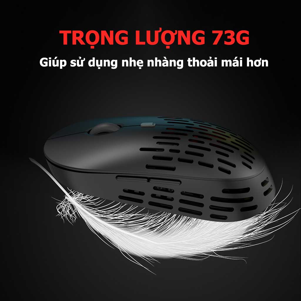 Chuột Không Dây HXSJ T38 Sạc Điện Wireless 2.4Ghz DPI 1600 - Hàng Chính Hãng