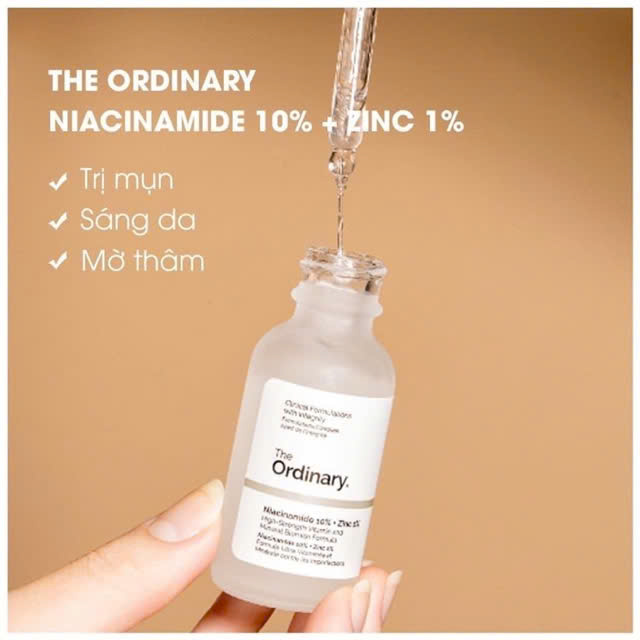 The Ordinary Niacinamide 10% + Zinc 1% - Serum The Ordinary tinh chất kiềm dầu, giảm mụn 30ml