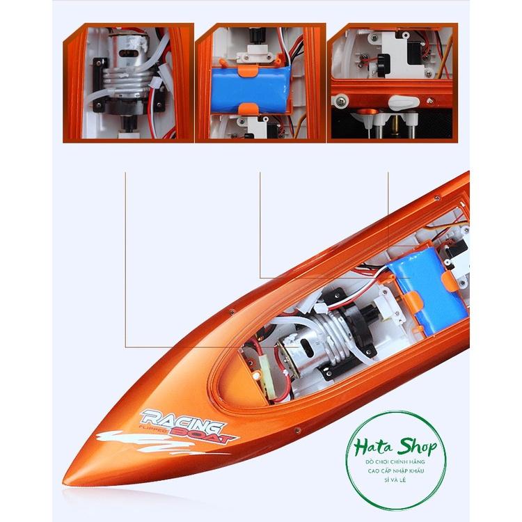 Tàu Cano điều khiển từ xa FT009 siêu tốc cano Racing Boat RC 2.4GHZ Radio Control High Speed tốc độ 30km/h