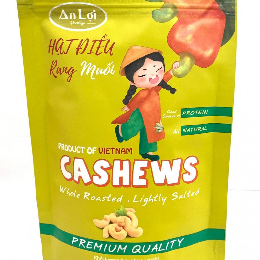 HẠT ĐIỀU RANG MUỐI AN LỢI (ĐẶC SẢN BÌNH PHƯỚC) ROASTED SALTED CASHEWS