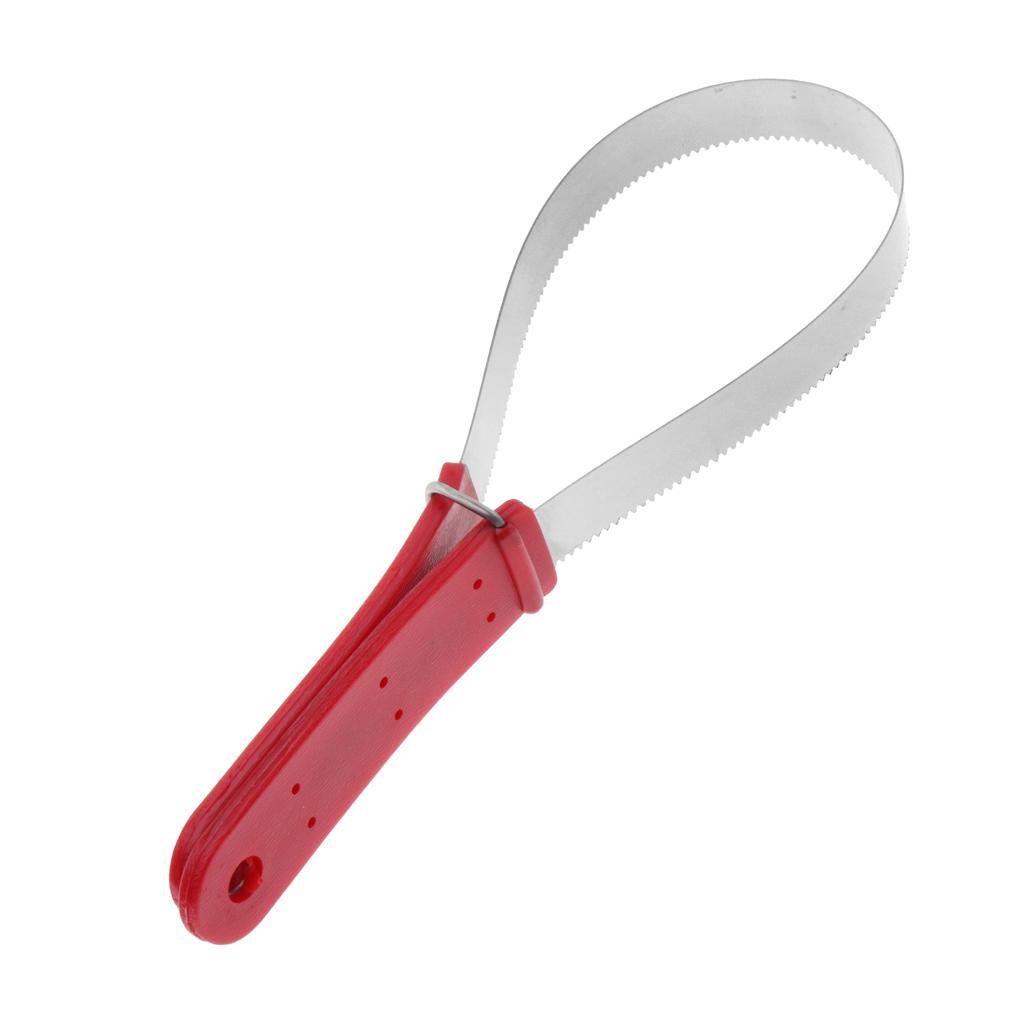 Stainless Steel Animal Equine Sweat Scraper Shedding Blade Random Color