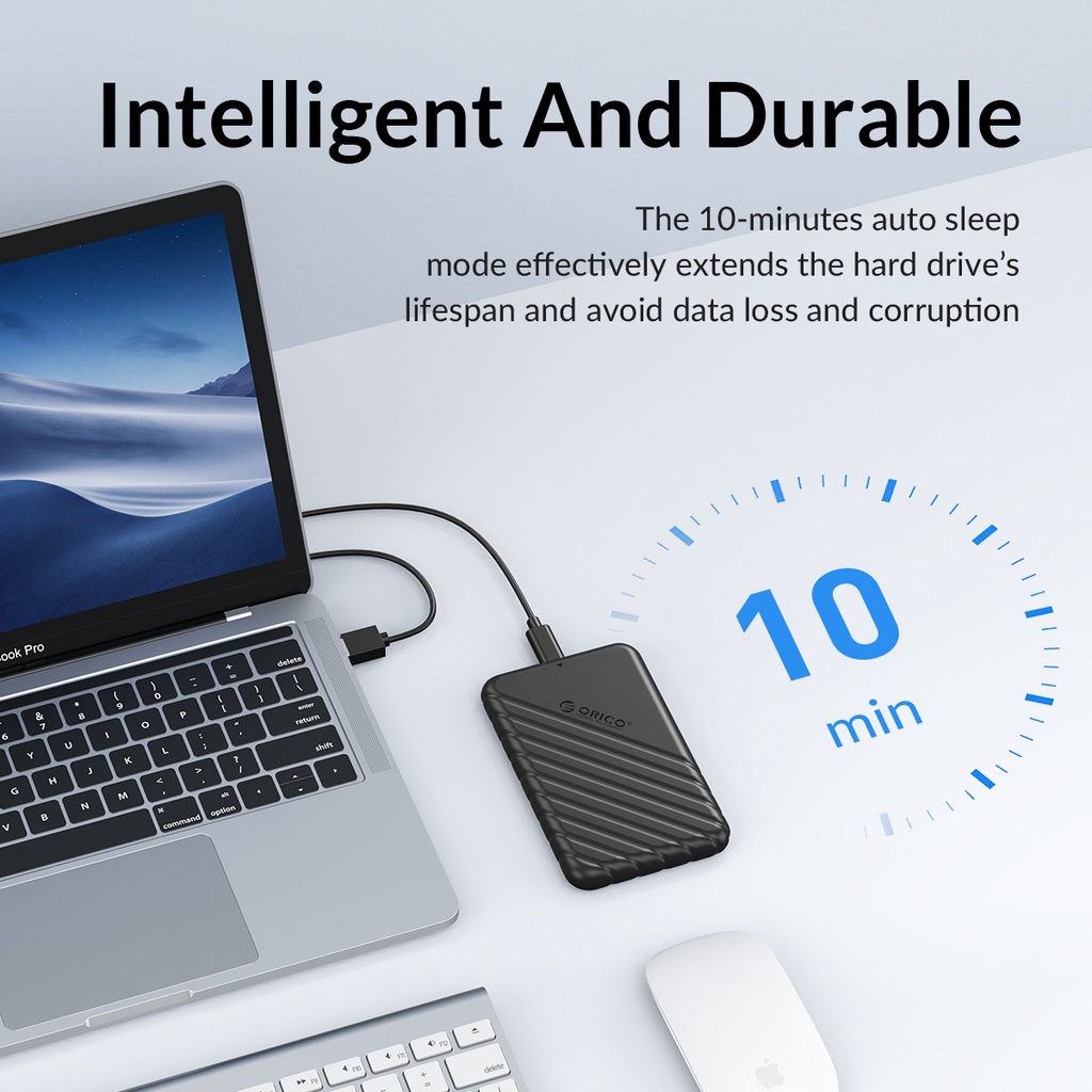 Hộp Ổ Cứng 2.5" SSD/HDD ORICO 25PW1-U3-BK HÀNG CHÍNH HÃNG