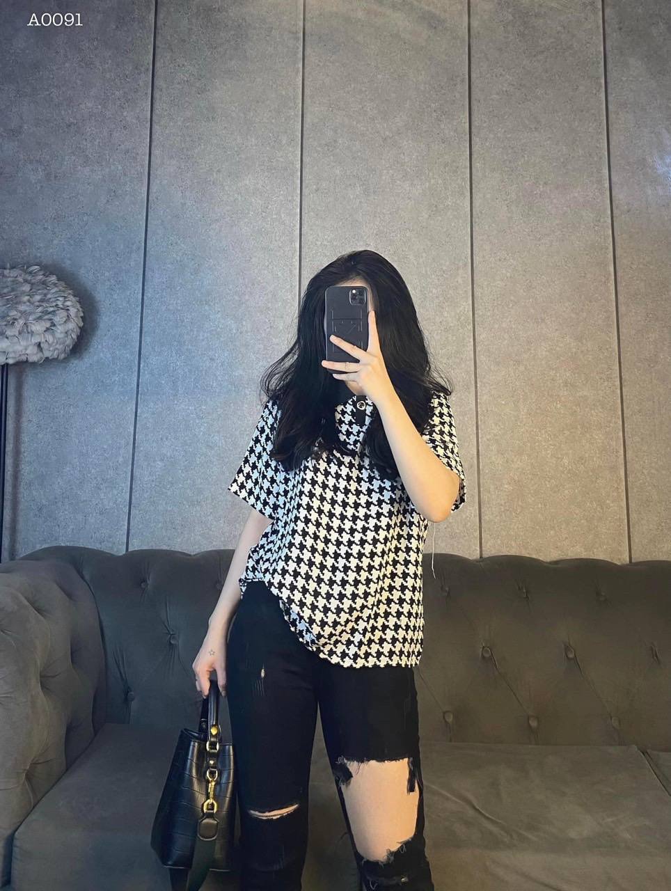 ÁO KIỂU CỔ SƠ MI NGẮN TAY