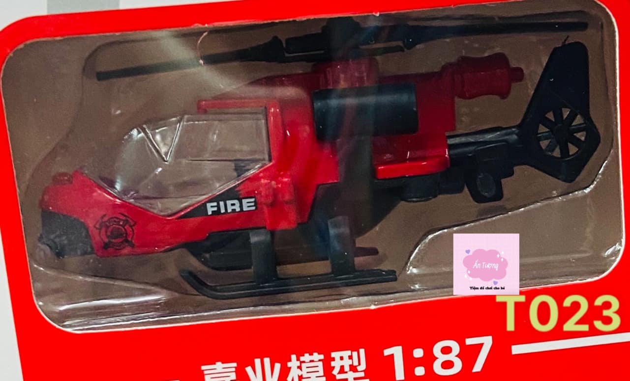 Set 6 chiếc xe ô tô,máy bay, cứu hoả, trực thăng, cảnh sát bền, đẹp cho bé