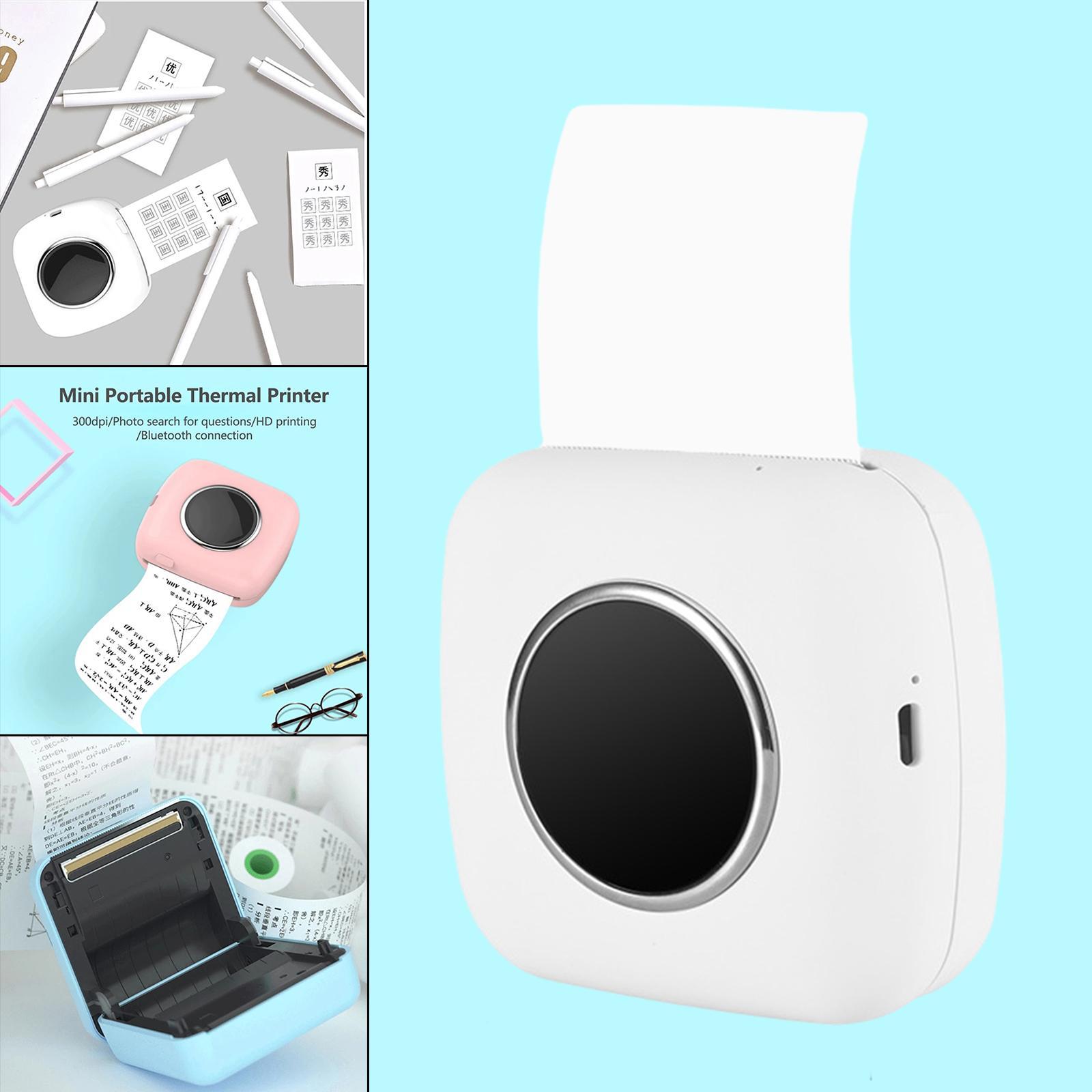 Bluetooth Pocket Thermal Printer  Photo Printer White