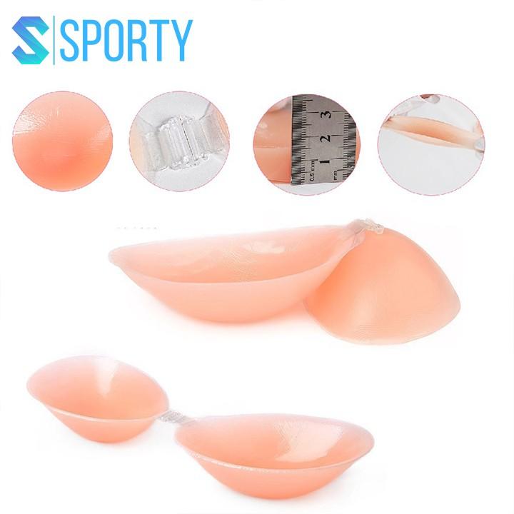 Miếng lót silicone nâng lực Sporty cao cấp có khuy cài trước, tao khe khi mặc dùng đệm váy, bikini ML5