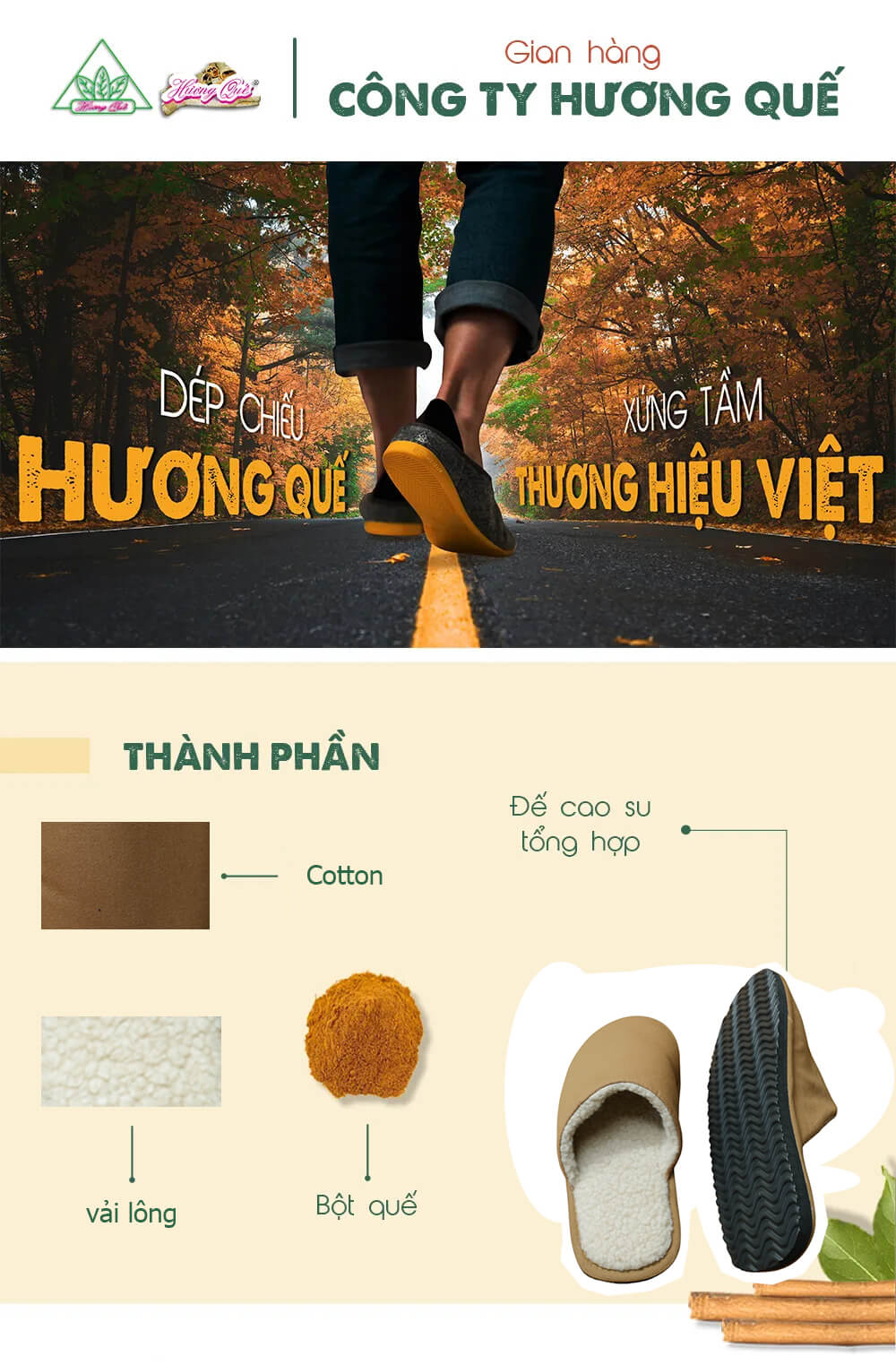 Dép hài bông Hương Quế DH-42