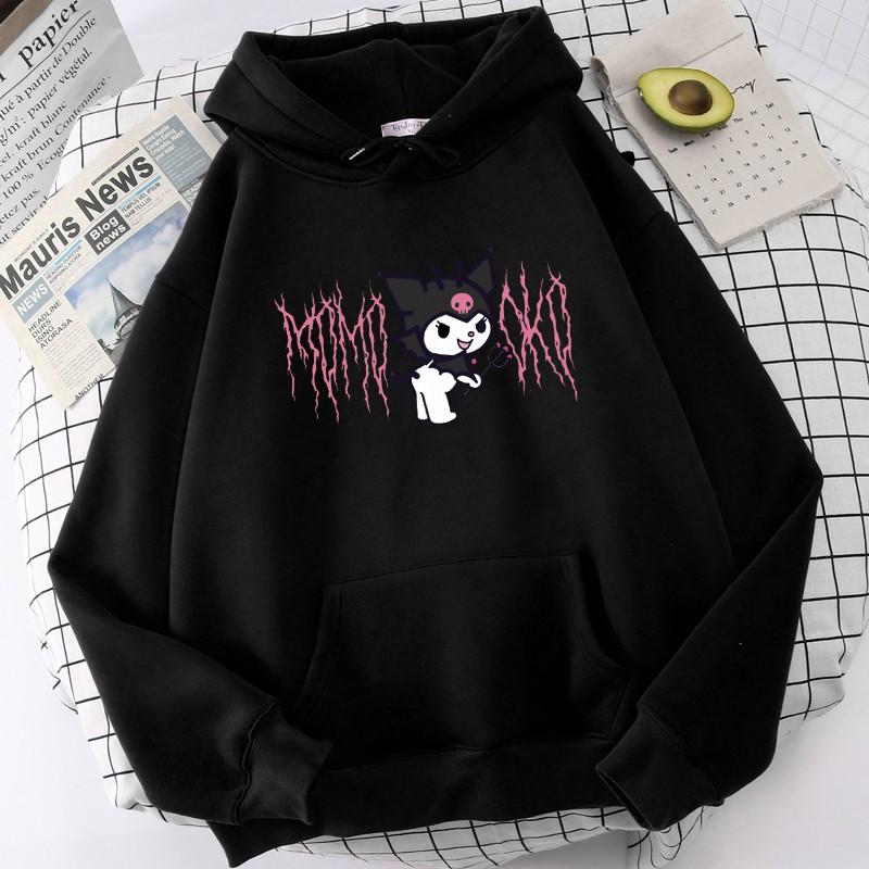 Áo Cartoon cute funny print Kuromi hoodie Hello Kitty hoodie unisex siêu hot