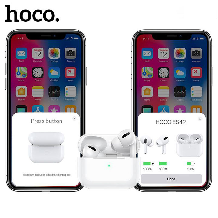 Tai Nghe Bluetooth TWS Hoco ES42 V5.0 tích hợp mic đàm thoại - Hàng nhập khẩu