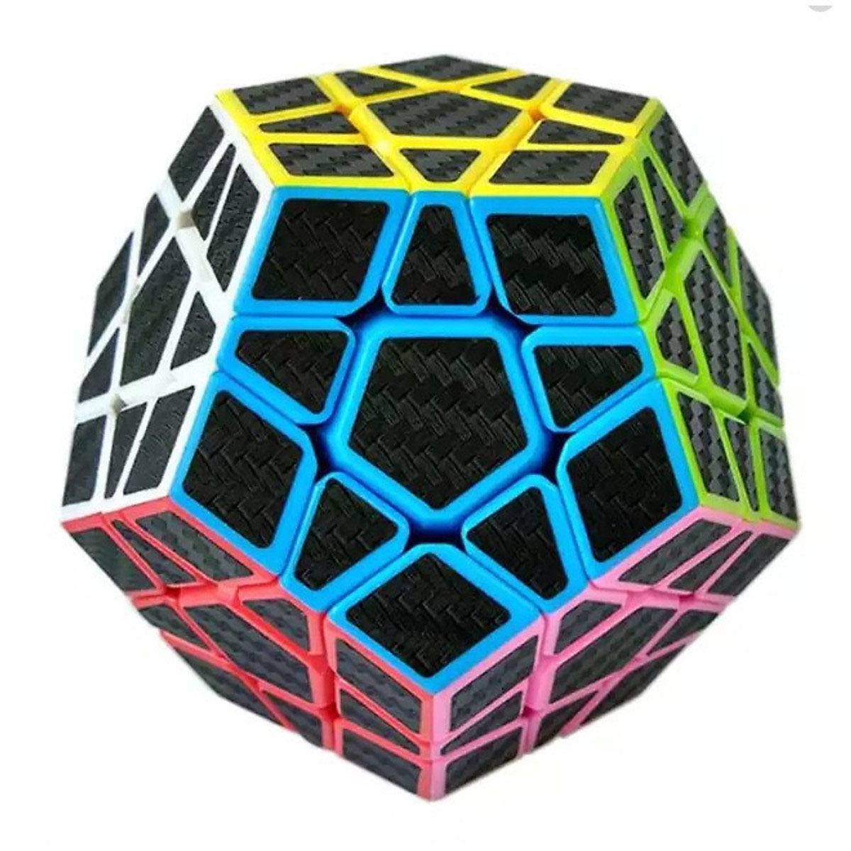 Rubik 12 mặt carbon cao cấp - Tặng kèm chân đế