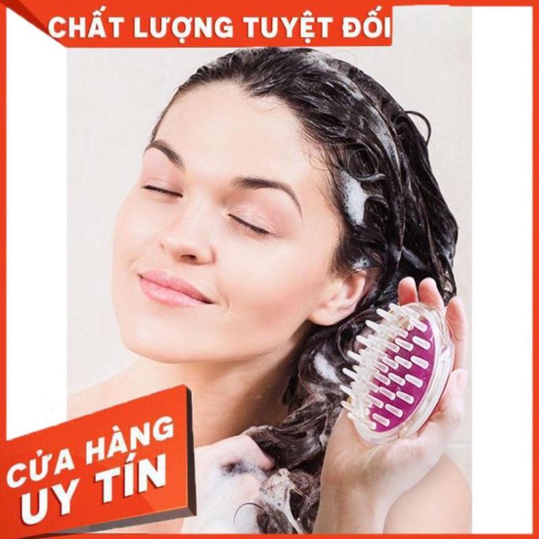 Lược massage đầu, lược gội đầu làm sach da đầu, tẩy tế bào khi gội đầu