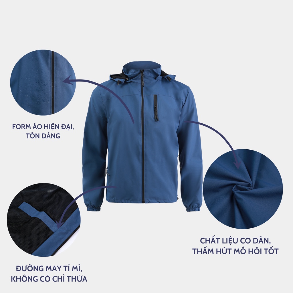 Áo Khoác Gió Nam Nữ Cao Cấp DazzieMenwears chất liệu Goretex chống nước, chống bụi mặc đi du lịch, đi chơi, đi phượt
