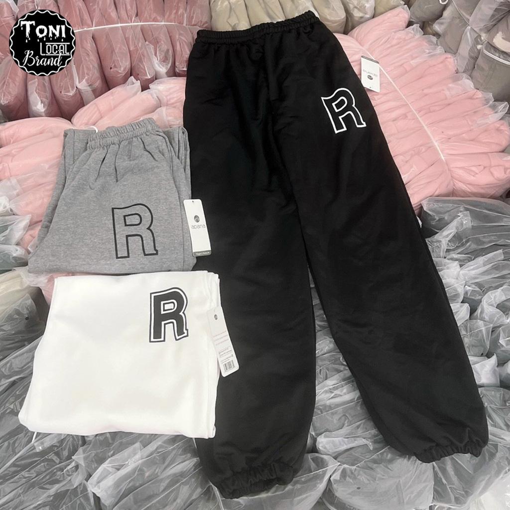 Quần Dài Nỉ Ngoại R Unisex nam nữ