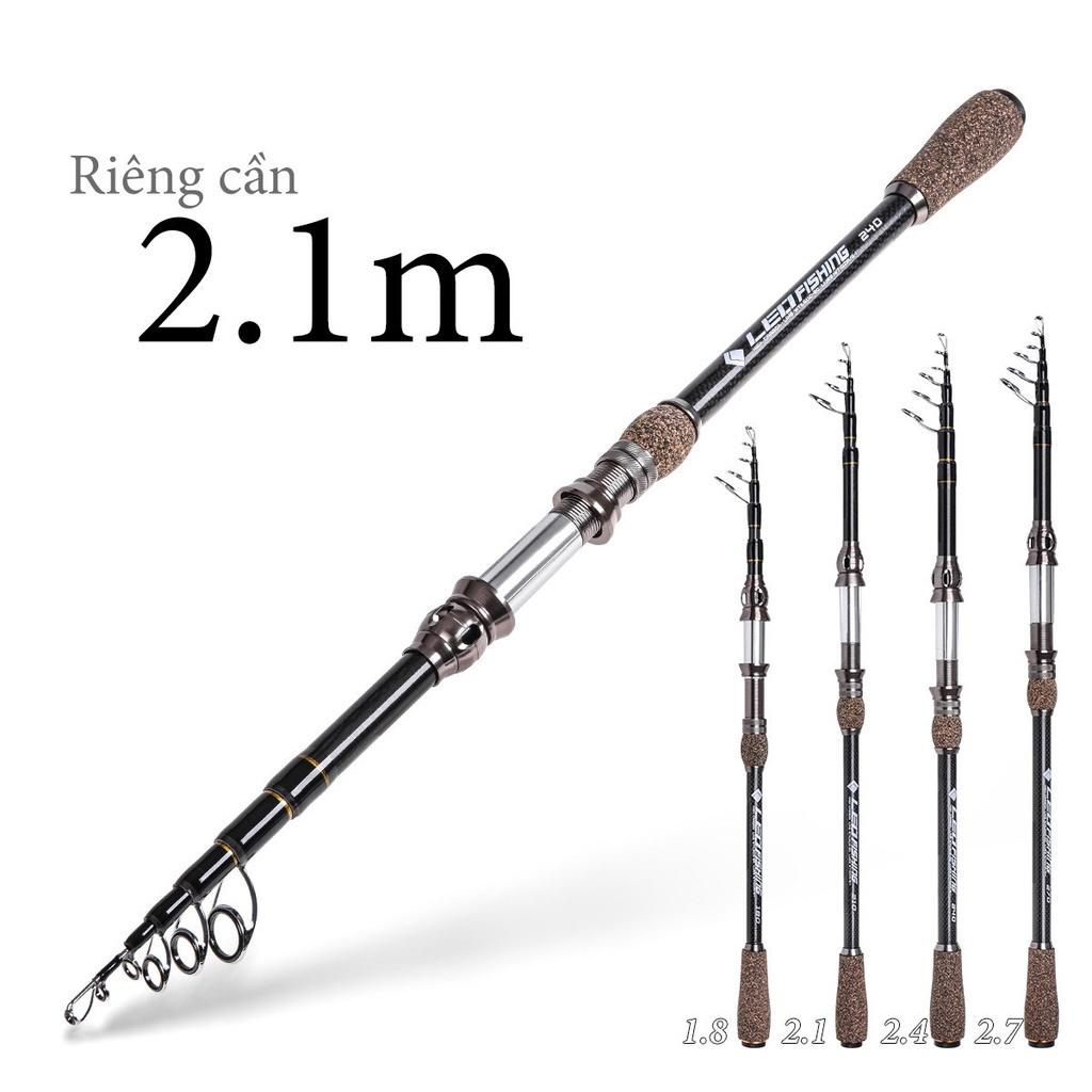 Cần câu lure carbon dáng đứng LEO fishing chống xoắn pat máy kim loại CM10