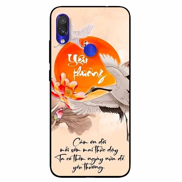 Ốp lưng in cho Xiaomi Redmi Note 7 Mẫu Yêu Thương