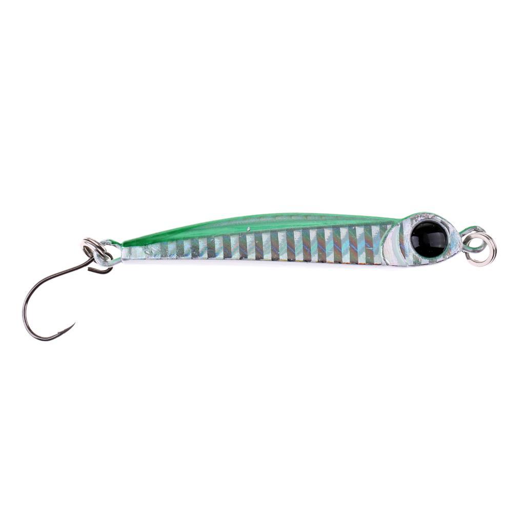 Lead Fish Metal Jigs With Single Hook And Rings Jigging Lures Hard Bait