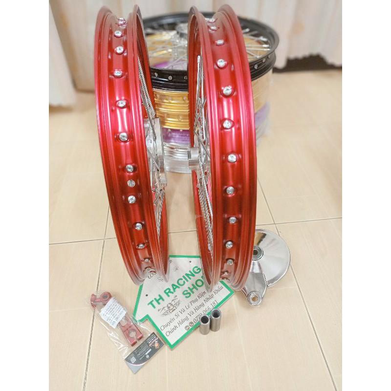 BÁNH CĂM CHO XE WAVE 1 ĐĨA TRƯỚC ĐÙM MA CROM NIỀNG BANZAI CÓ NHIỀU MÀU TẶNG KÈM ỐC G5 ĐĨA KIỂU KÈM MÁ ĐÙM SAU ĐÃ RÚT CĂM SẢN