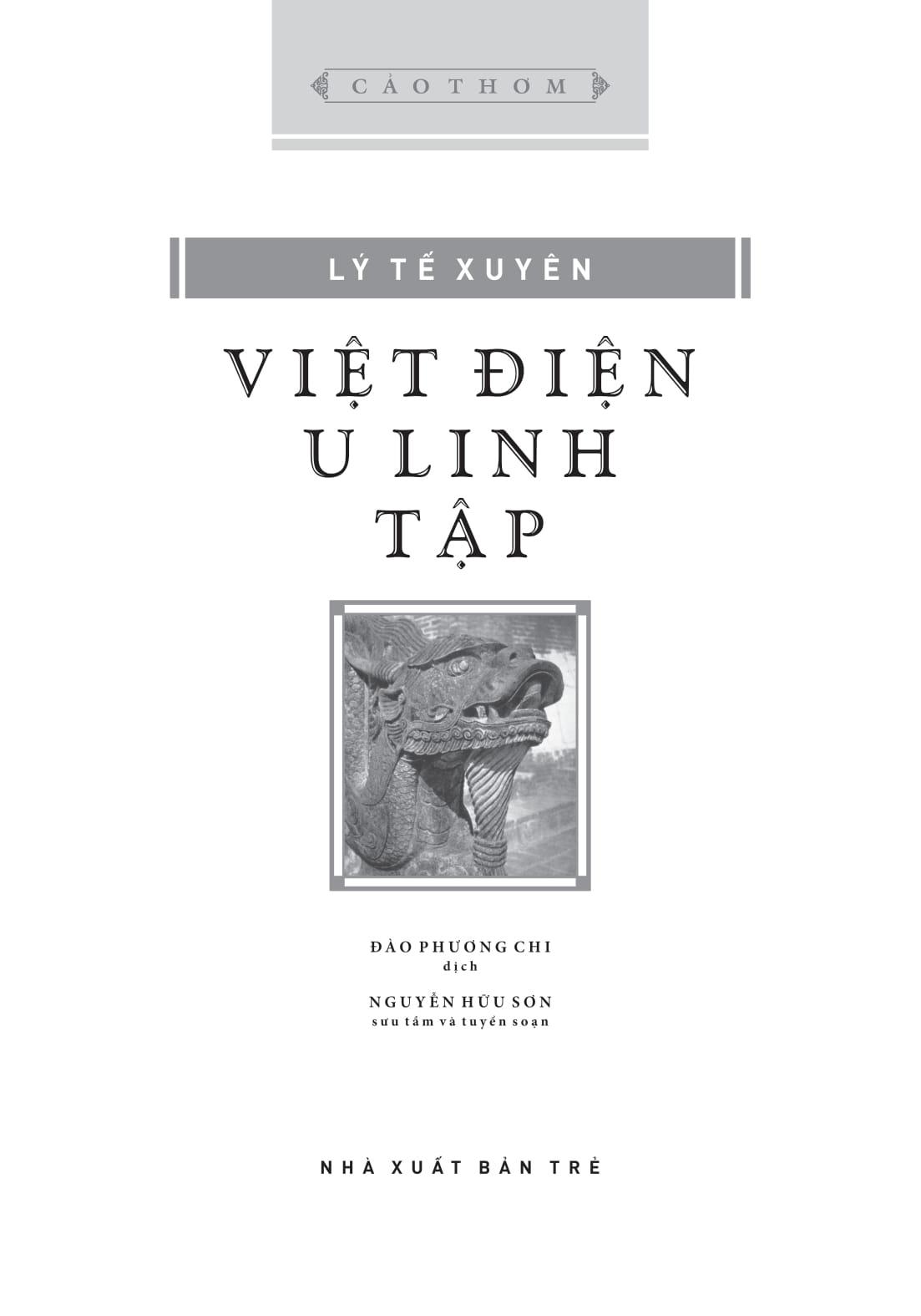 Sách - Cảo Thơm - Việt Điện U Linh Tập - Bìa Cứng