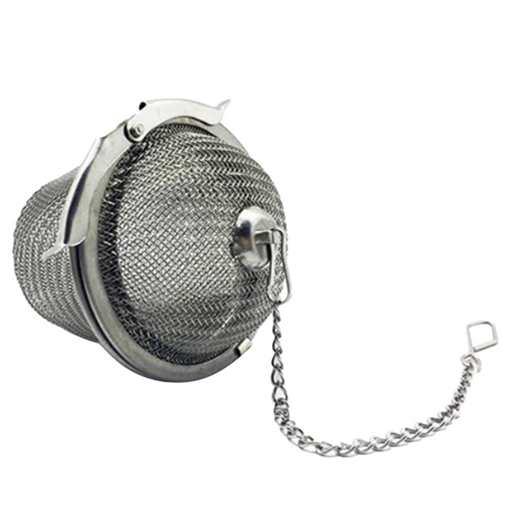 Stainless Steel Tea Infuser Filter Strainer Barrel Shape - Silver