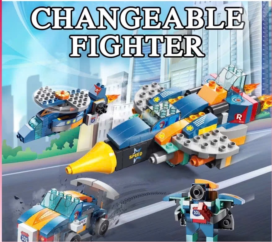 FEELO - 1160 -  Lắp Ráp Máy bay Chiến Đấu (87 Chi Tiết)