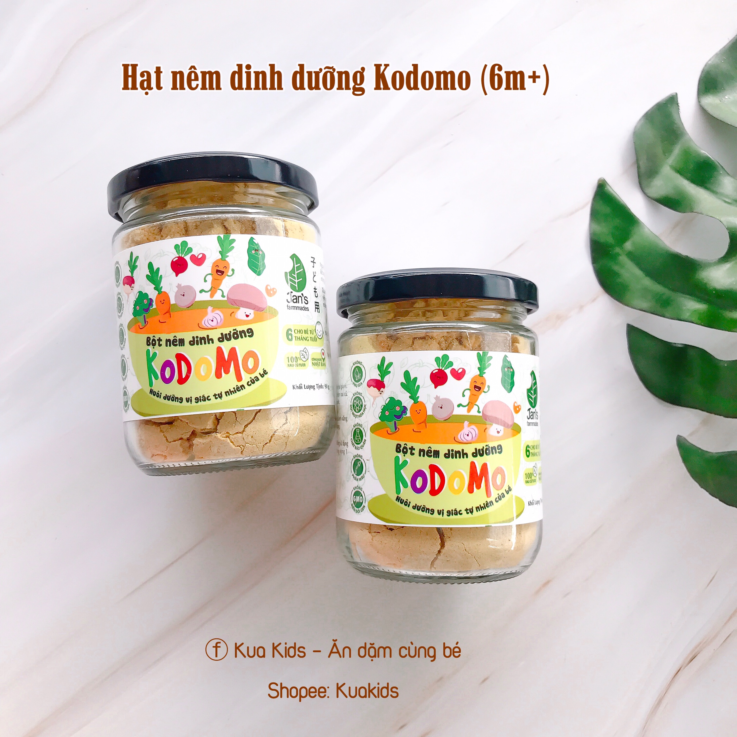 Bột Nêm Dinh Dưỡng Kodomo Jan’s hộp 250g, Nuôi Dưỡng Vị Giác Tự Nhiên Cho Bé Từ 6 Tháng Tuổi, - Hàng Chính Hãng