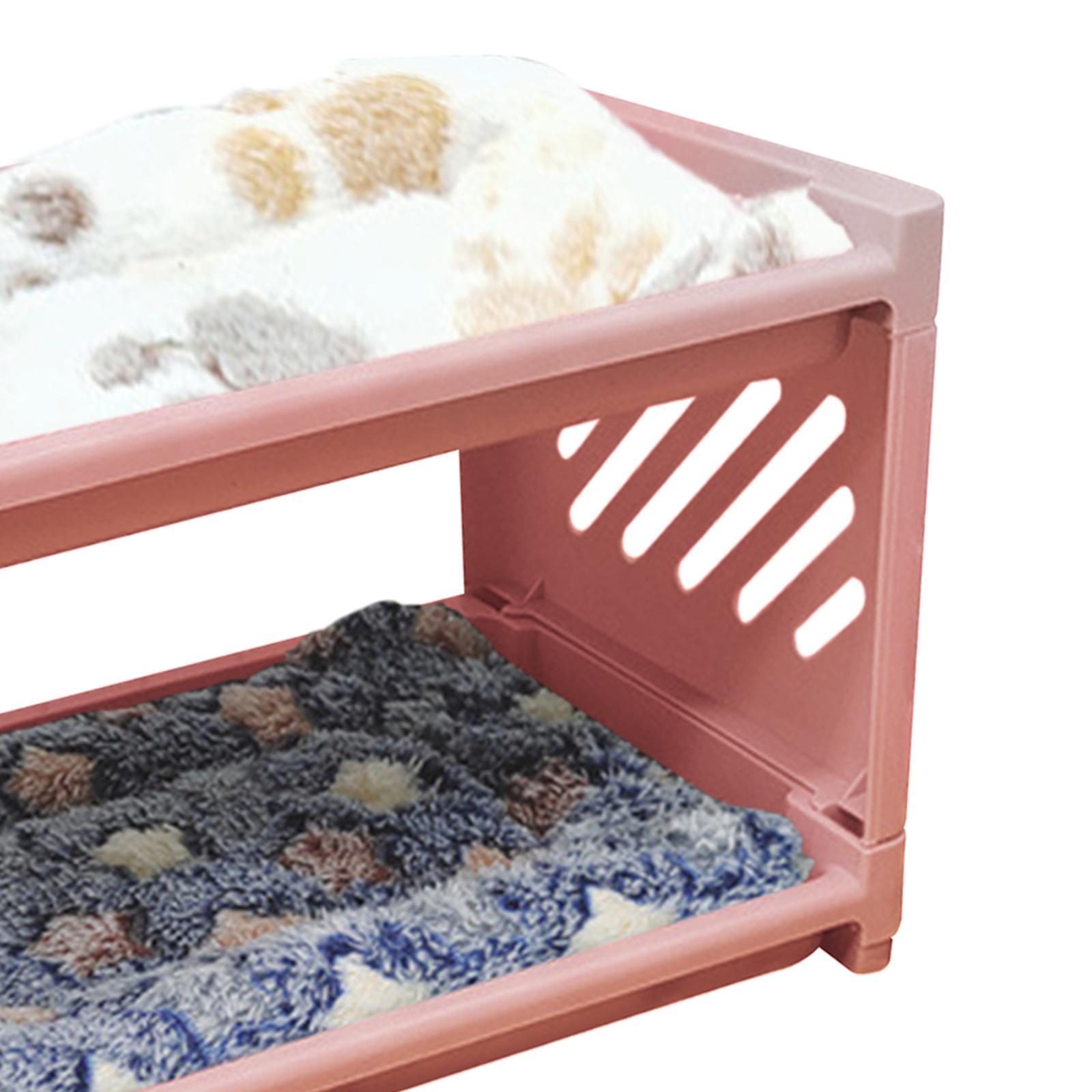 Small Animal Bed House, with Pad Bunny Hideout Hut Cave Detachable Pet Shelter Nest for Rabbit Squirrel Chinchilla Hedgehog Ferret