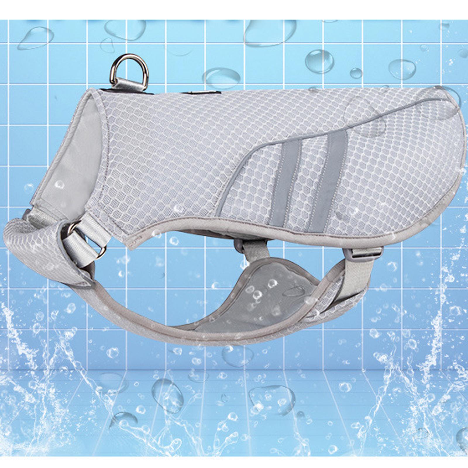 Dog Cooling Vest Harness Reflective Adjustable for Hunting Training upplies S