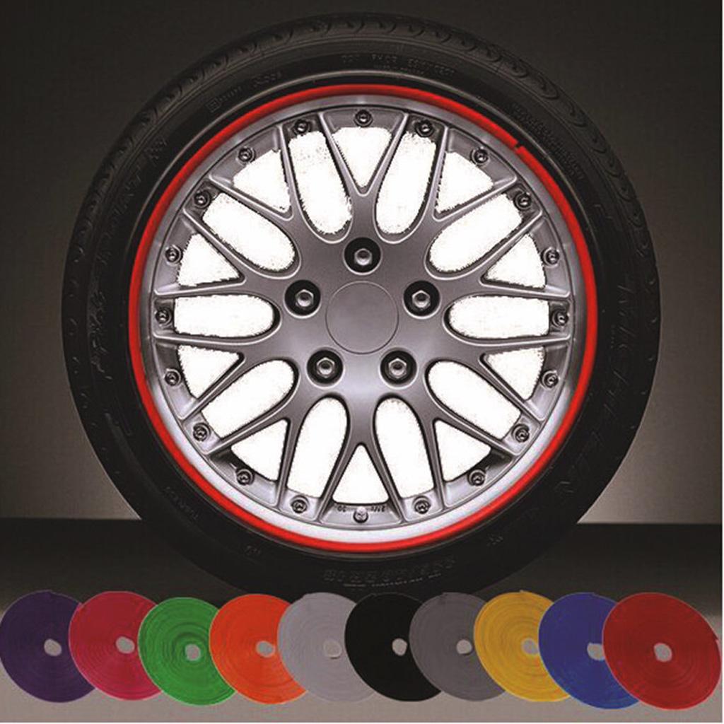 Reflective Rim Stripe Tape Wheel Decal Strip Sticker Automotive Car NEW