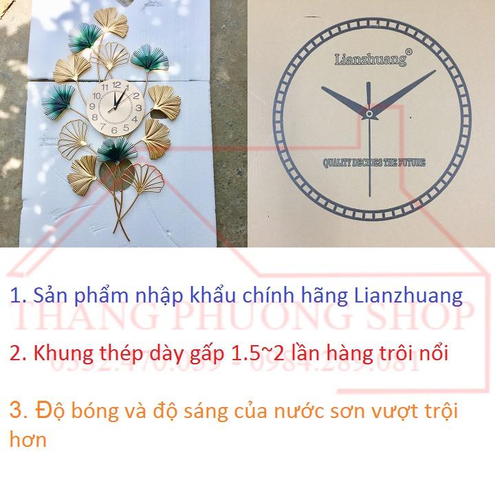 Đồng Hồ Treo Tường Hình Lá Sen TP-051G