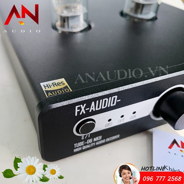 Giải mã/DAC Fx Audio Tube 06 MKII – Bản Nâng Cấp Mạnh Mẽ Tube 06- Hàng Chính Hãng