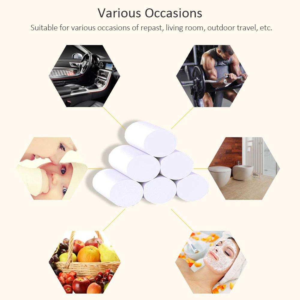 6 cuộn giấy vệ sinh mềm, bột giấy mịn, thân thiện môi trường, đa chức năng