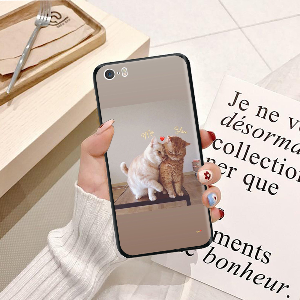 Ốp lưng điện thoại iPhone 5 viền silicon dẻo TPU in hình Thú Cưng - Hàng chính hãng